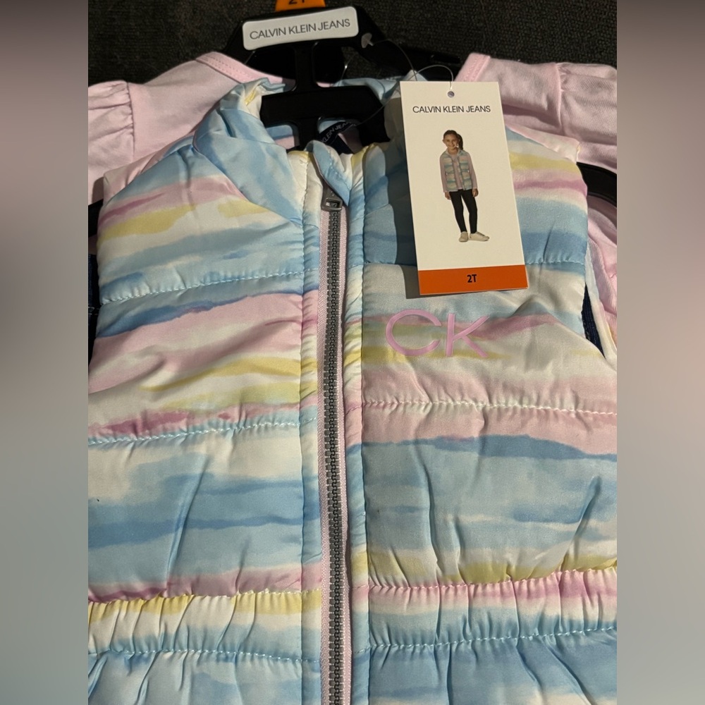 Calvin Klein 3 Piece Set - Vest, Shirt, and Jeans NWT - Picture 2 of 5